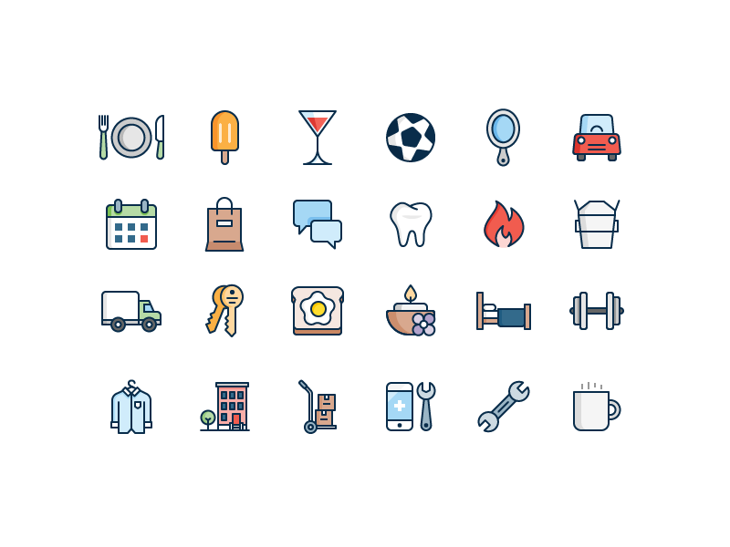 800x600 Business Category Icons