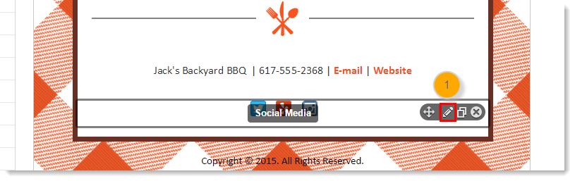 815x257 Insert A Social Media Icon Into A Campaign Email In The Second