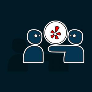 300x300 Network Restaurant Review Social Yelp Icon Vector