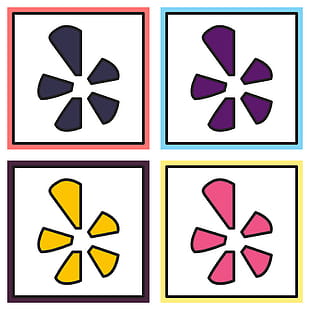 310x310 Set Of Network Restaurant Review Social Yelp Icon Vector