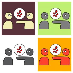 300x300 Yelp Icon Simple Style Vector Catchsplace