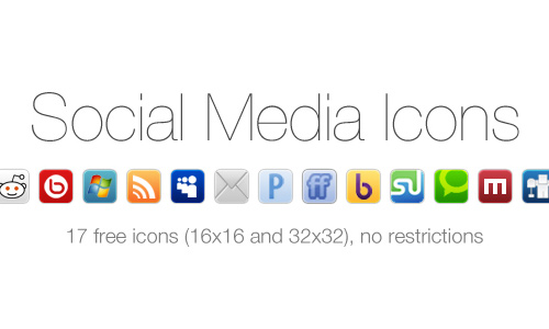 500x300 Amazingly Free Social Media Icon Sets Bashooka