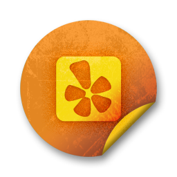 256x256 Yelp S Webtreats Icons, Free Icons In Orange Stickers Social Media