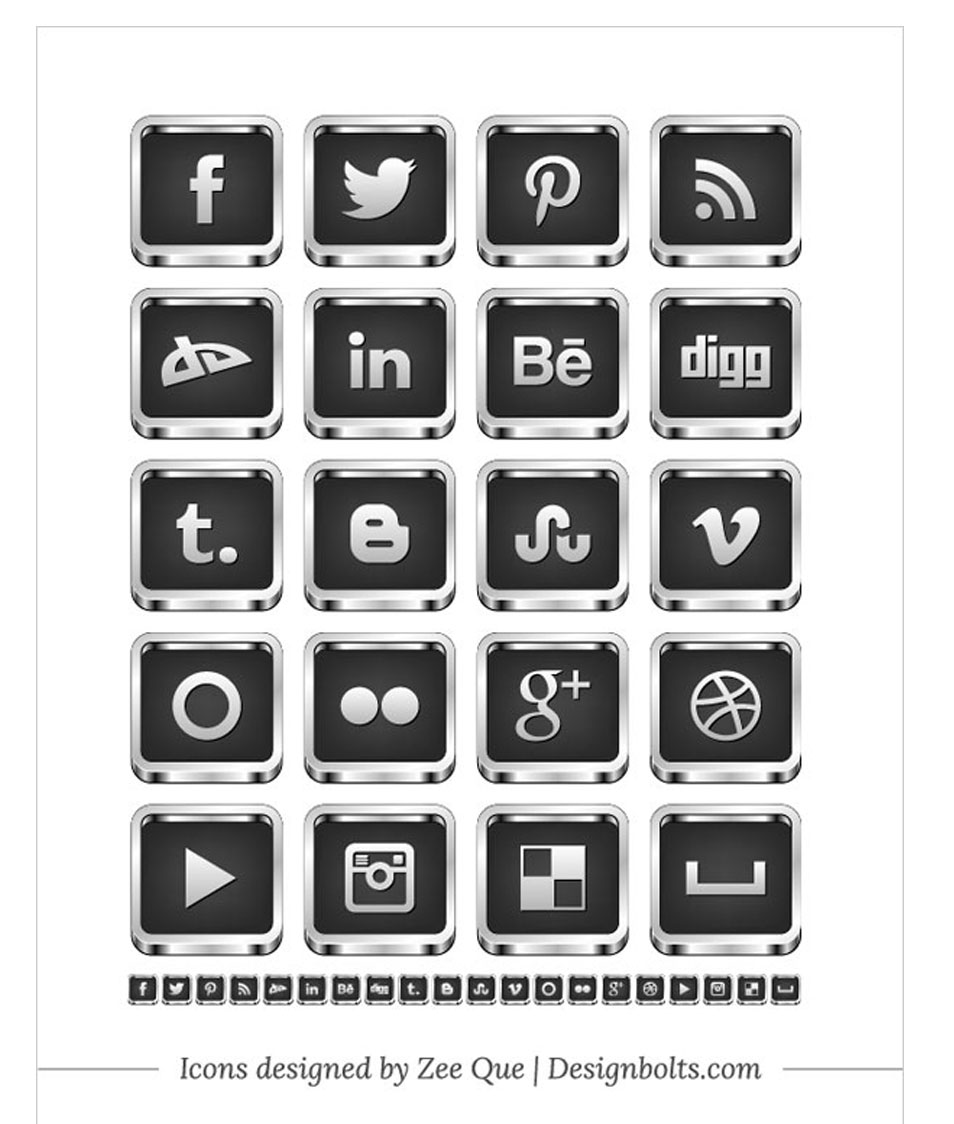954x1124 High Quality Free Social Media Icon Sets