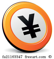 180x195 Free Art Print Of Yen Icon Illustration Of Yen Modern Design