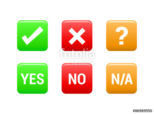 500x371 Yes, No Na Icons Stock Image And Royalty Free Vector