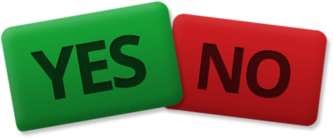 475x197 Download Yes No Buttons Png