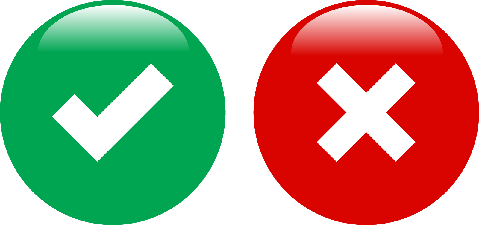 1600x753 Buttons Yes No Download Png Vector Color Free Icons