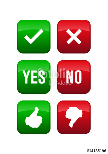 353x500 Yes No Icons Stock Image And Royalty Free Vector On Fotolia