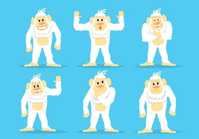 700x490 Yeti Icon Vector Set