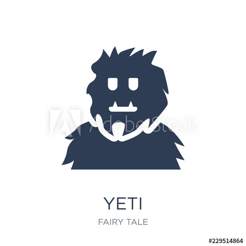 500x500 Yeti Icon Trendy Flat Vector Yeti Icon On White Background