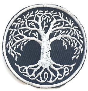 290x300 Yggdrasil The Tree Of Life Gothic Embroidered Sew On Patch