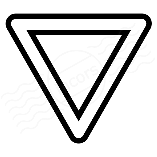 512x512 Iconexperience I Collection Sign Yield Icon