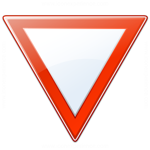 512x512 Iconexperience V Collection Sign Yield Icon