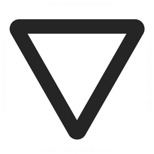 512x512 Sign Yield Icon Iconexperience