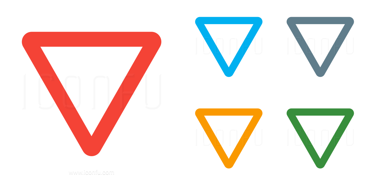 1200x600 Sign Yield Icon