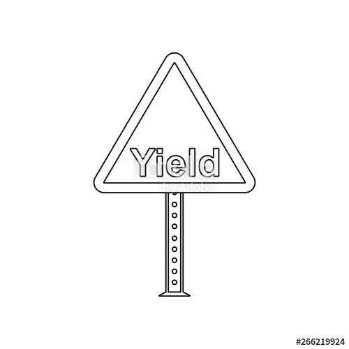 Yield Sign Icon at Vectorified.com | Collection of Yield Sign Icon free ...