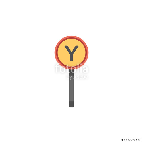 500x500 Yield Sign Colored Icon Element Of Road Signs And Junctions Icon