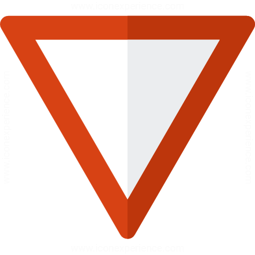 512x512 Iconexperience G Collection Sign Yield Icon