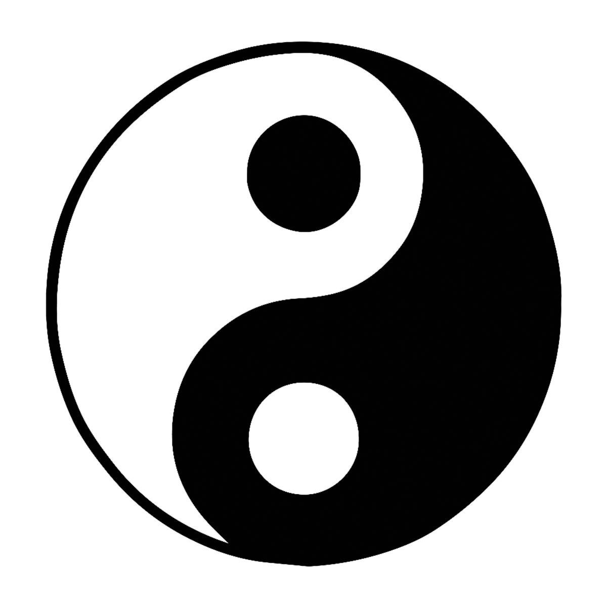 1200x1200 Yin Yang Symbol Vinyl Decal