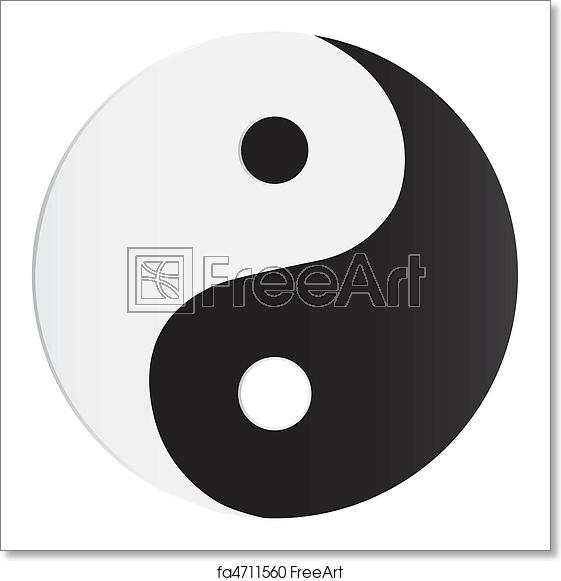 561x581 Free Art Print Of Yin Yang Symbol Freeart