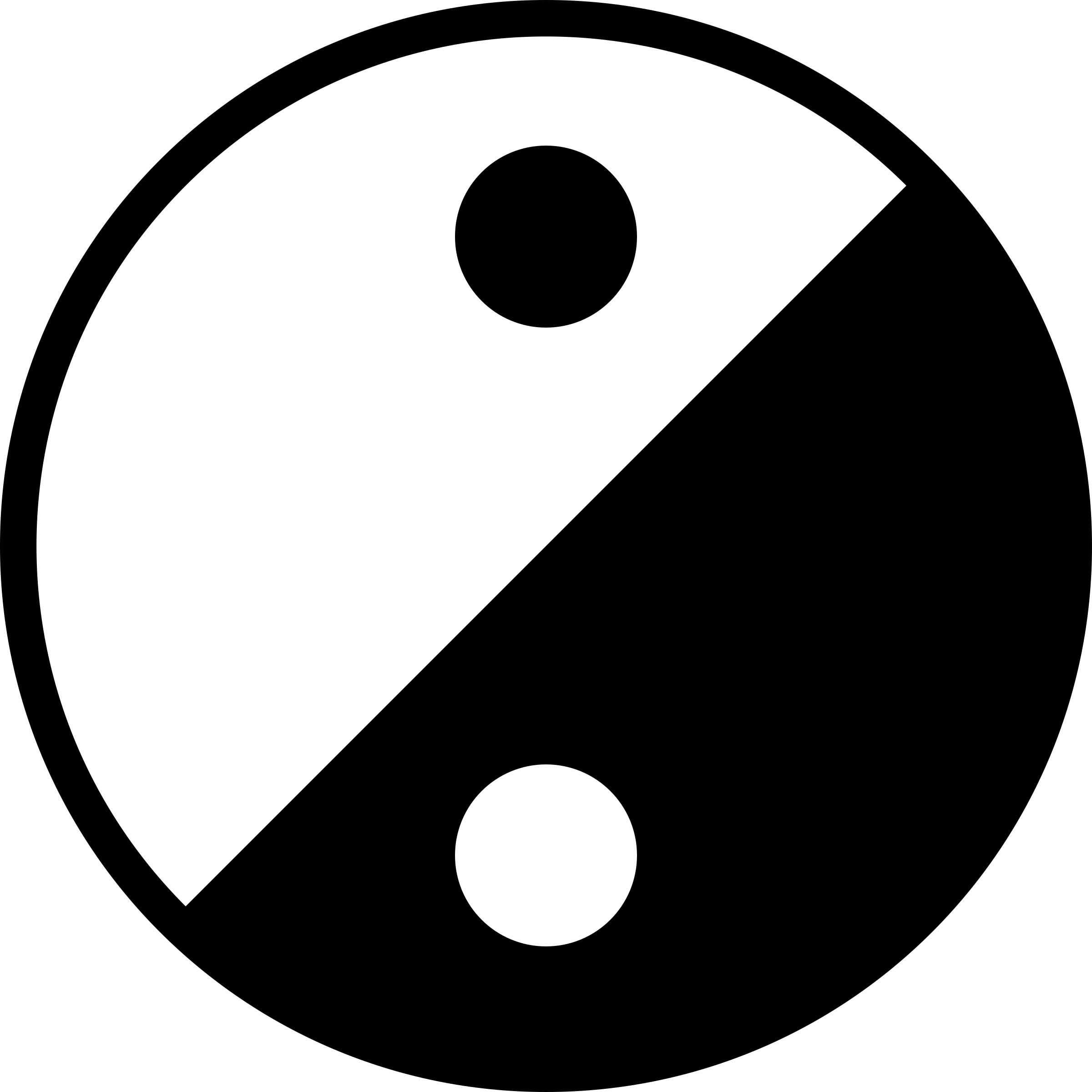 2400x2400 Simple Yin Yang Icon Icons Png