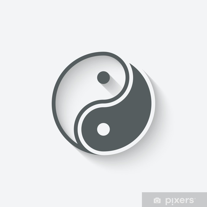 700x700 Yin Yang Icon Sticker We Live To Change