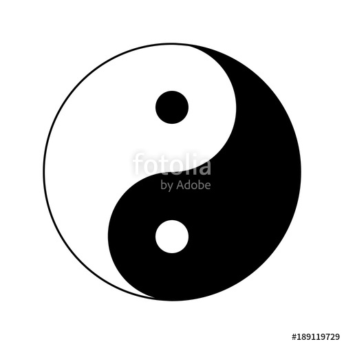 500x500 Yin Yang Icon, Ying Yang Symbol Stock Image And Royalty Free