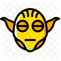 256x256 Yoda Icon Of Colored Outline Style