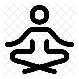 256x256 Yoga Icon Of Line Style