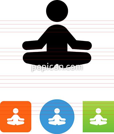 400x471 Person Doing Yoga Icon