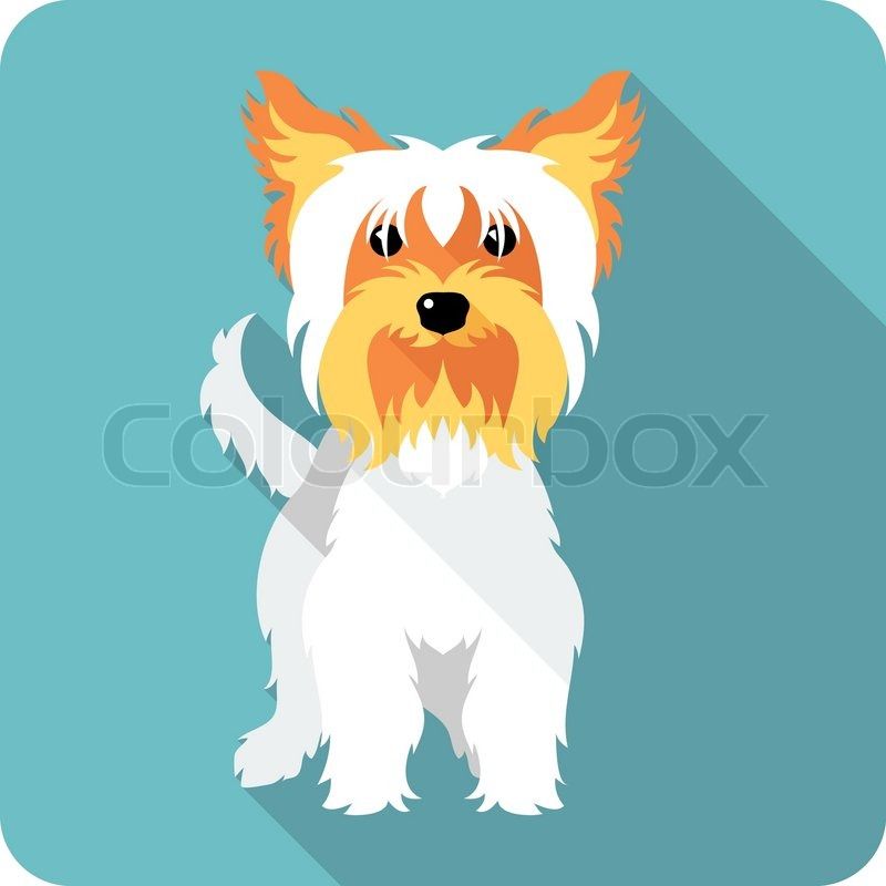 800x800 Fox Terrier Dog Sits Icon Flat Design Vector Colourbox Me