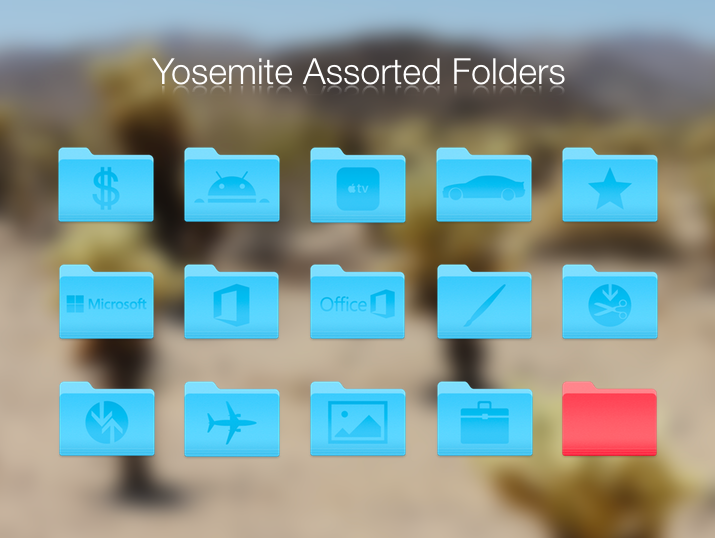 yosemite folder icons