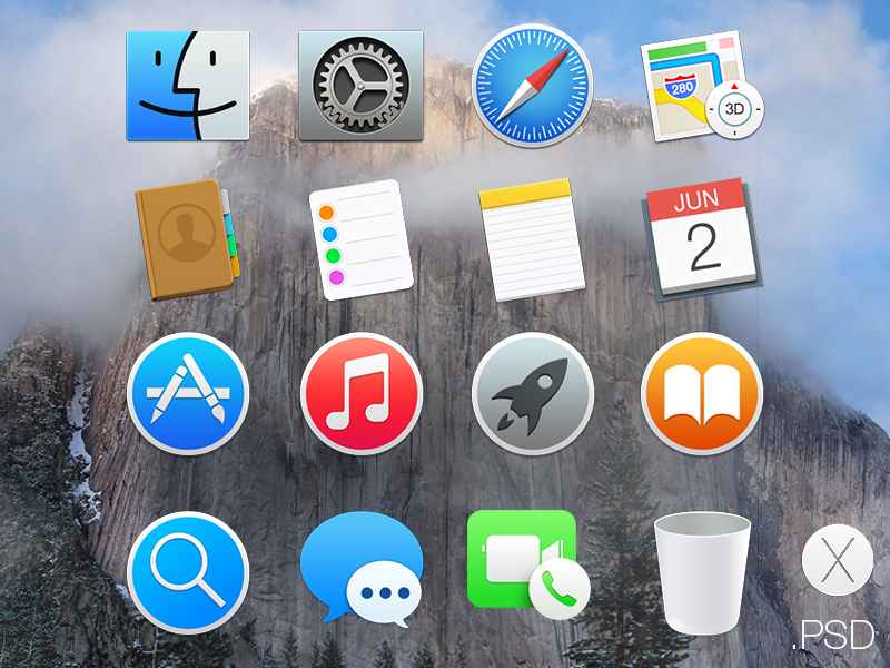 800x600 Os X Yosemite Icons