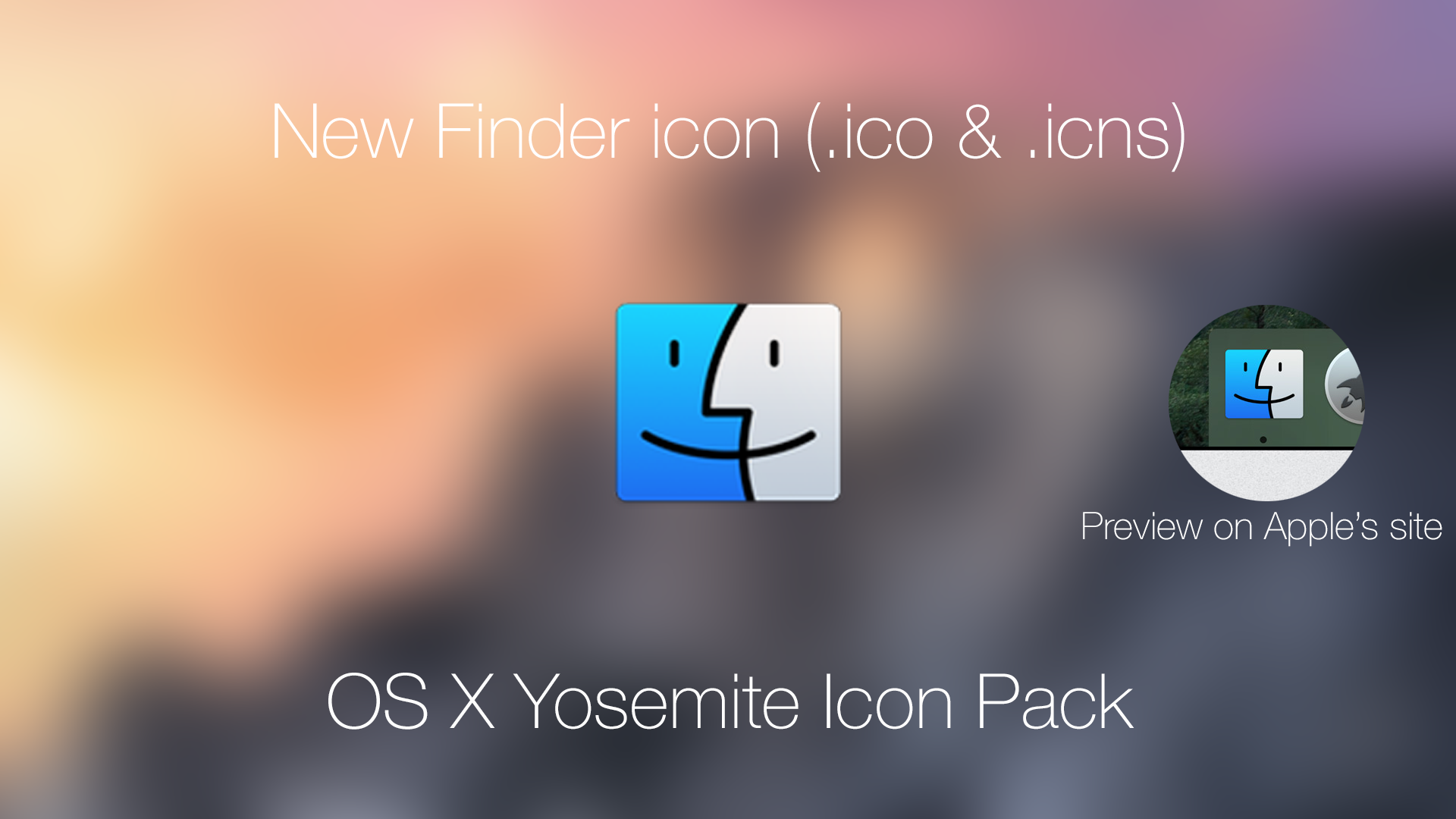 1920x1080 Os X Yosemite New Finder Icon