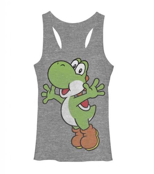 500x565 Nintendo Super Mario Yoshi Icon Tank Top Stuff I Want Tank