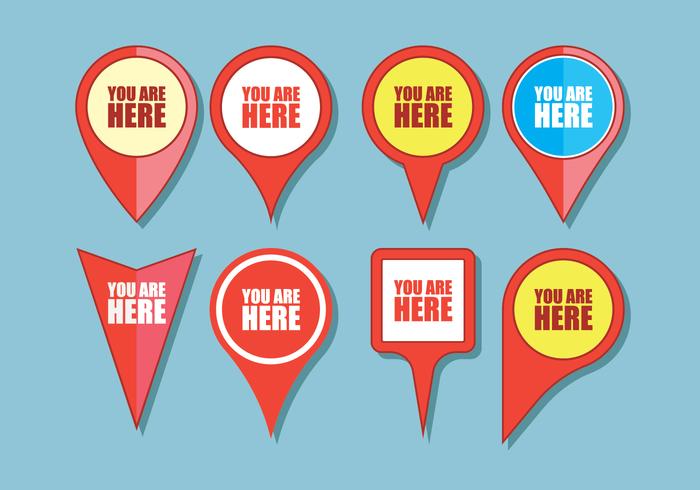 700x490 You Are Here Sign Icons