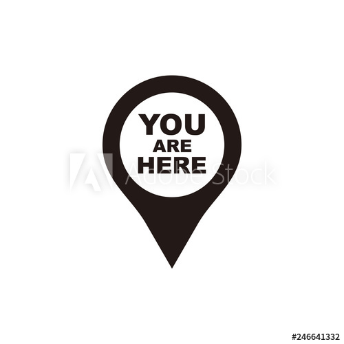 You Are Here Icon At Collection Of You Are Here Icon