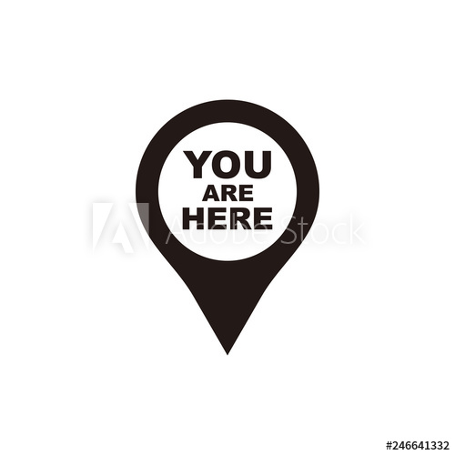 500x500 You Are Here Pointer Icon
