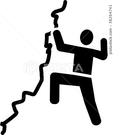 379x450 Climbing On Rock Icon