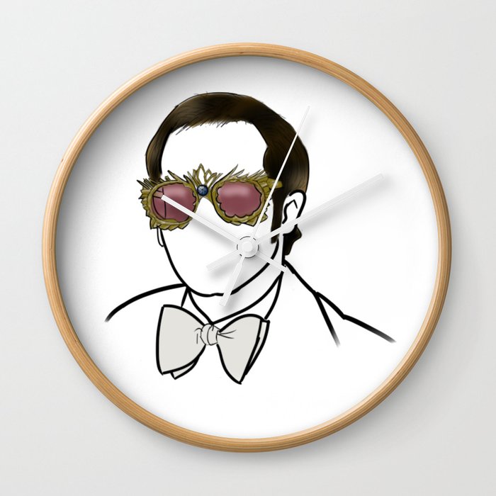 700x700 Elton Rock Icon Silhouette Wall Clock