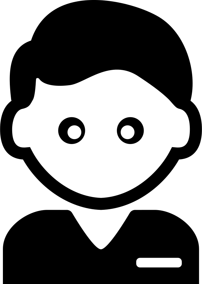 696x980 Young Man With Black T Shirt Png Icon Free Download