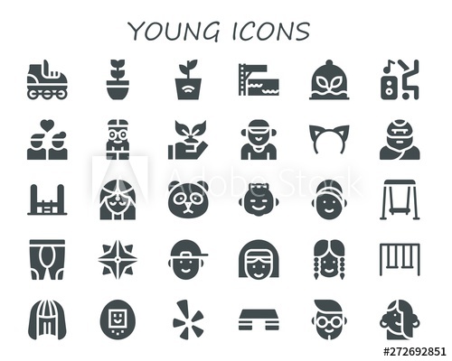 500x400 Young Icon Set