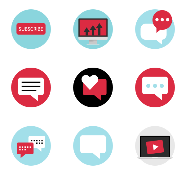 600x564 Youtube Icons