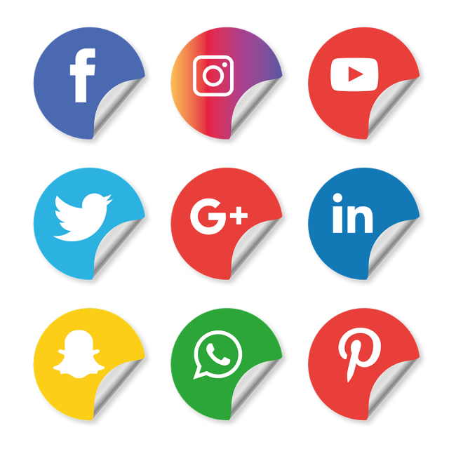 640x640 Social Media Icons Set Facebook Instagram Whatsapp, Social, Media
