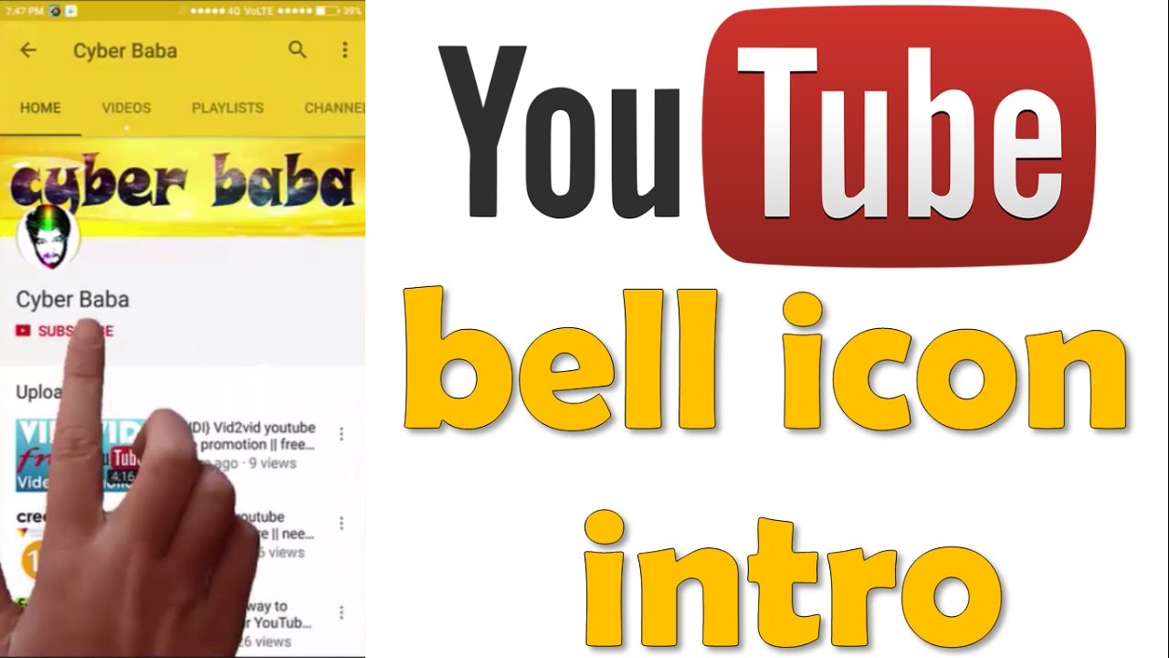 1280x720 Hindi} How To Create Youtube Bell Icon Intro Easy Way To Create