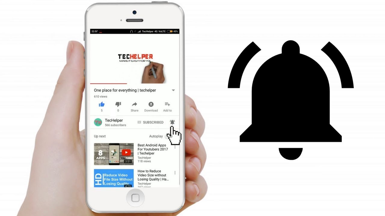 1280x720 How To Make Bell Icon Clicking Introoutro For Youtube Videos