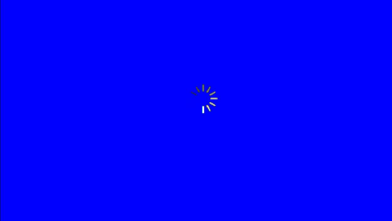 1280x720 Animated Buffering Icon