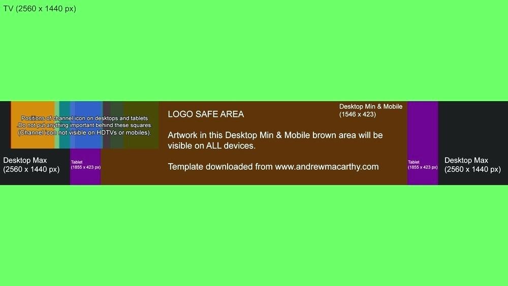 1000x563 Channel Art Template Maker Logo Online Free Youtube
