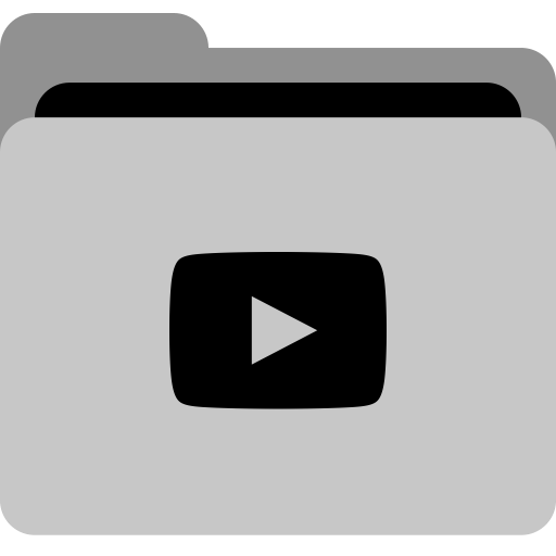 512x512 Youtube, Collection, App, Storage, Social, Video, Folder Icon